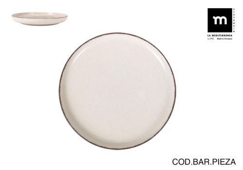 > Prato Redondo 20cm Anllo Nordic Ivory