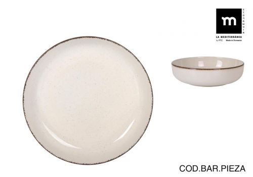 > Bol 18 Cm Anllo Nordic Ivory Brilho