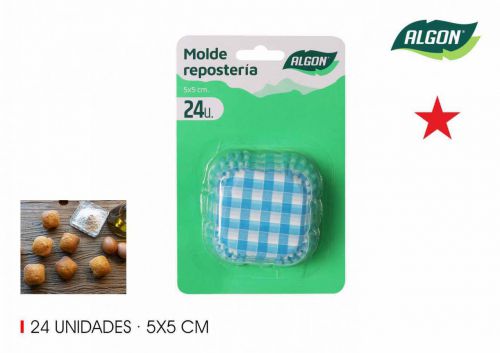 Set24 Molde Colorido Para Cupcake Algon