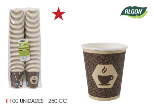 Set100 Copo De Café De Cart+o 250cc Alg