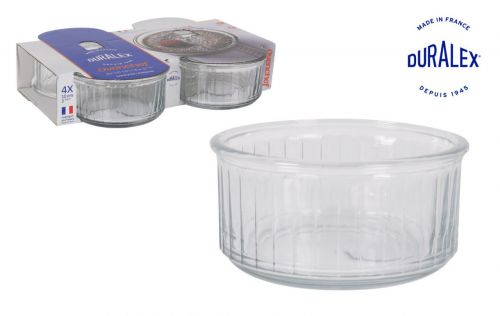Conjunto 4 Ramequim Transparente Ovenchef 24cl