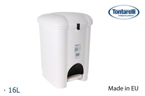 Pedal Poeira Bin 16l Branco Carolina