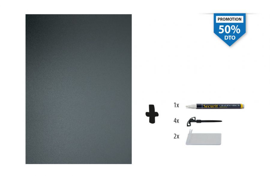 50 15pack 20 Cart. Pizarra A7 Negro+marc.