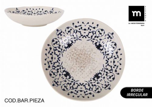 Plato Hondo 21cm Jerica Iberica Brillo