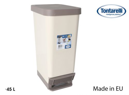Lixeira Com Pedal 45 L Moda Angora/Tampa