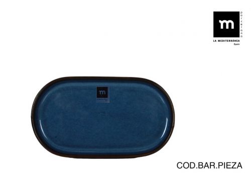 Bandeja Oval 20x11cm Chester Blue
