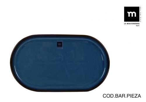 Bandeja Oval 30.5x17.5cm Chester Blue
