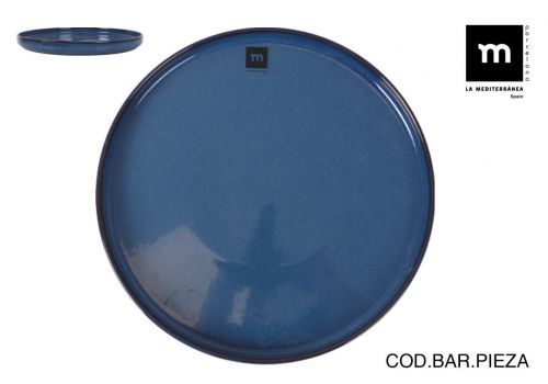 Bandeja Redonda 27x2.5cm Chester Blue