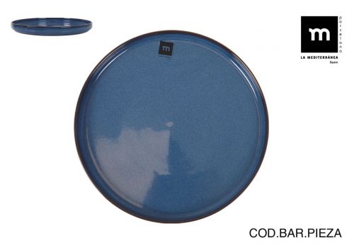 Bandeja Redonda 24x2.5cm Chester Blue