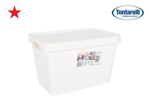 Y Caja Almacenaje 6.4l C/Tapa Maya Blanca
