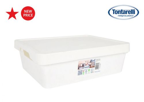 Y Caja Almacenaje 9.2l C/Tapa Maya Blanca