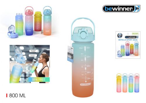 Garrafa De Agua Desportiva Multicolorida Bewinner