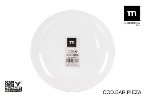 Plato Llano 25cm Opal Coup Basic Md