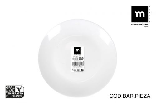 Plato Postre 18cm Opal Coup Basic Md