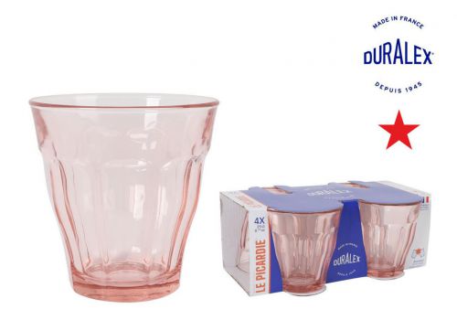 Y Set 4 Vasos 25cl Rosa Picardie