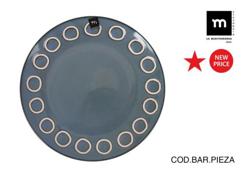Y Plato 27cm Azul Almudena Md