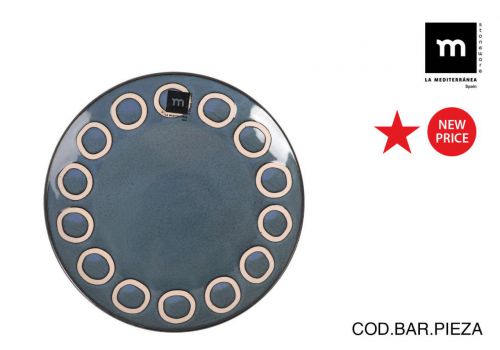Y Plato 21.2cm Azul Almudena Md