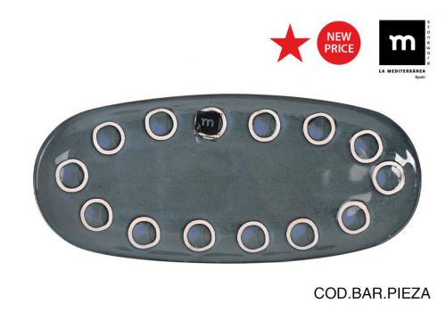 Bandeja Oval29x13.5cm Azul Almudena Md