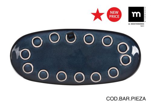 Bandeja Oval33x14.8cm Azul Almudena Md