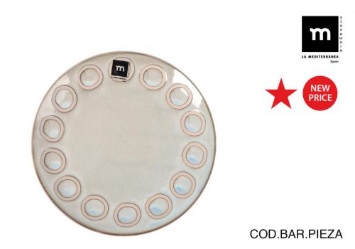 Y Plato 21.2cm Gris Almudena Md