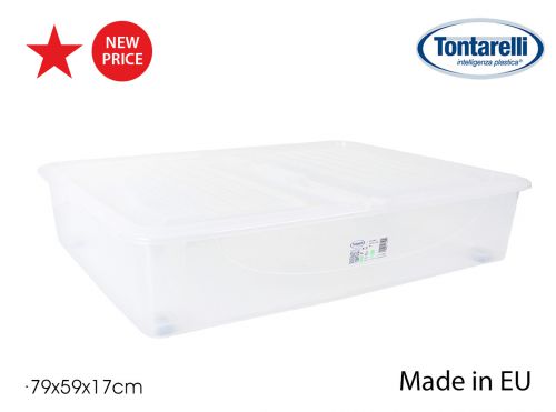 Y Caja Almacenaje 56.4 L C/Tapa Y Ruedas