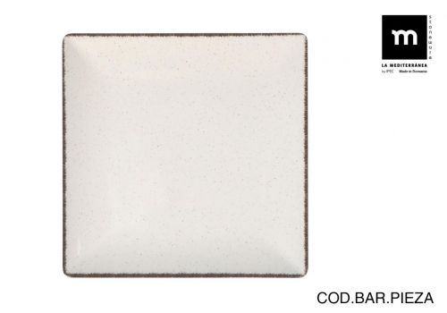 Prato Liso 24x24 Cm Anllo Elite Brilho