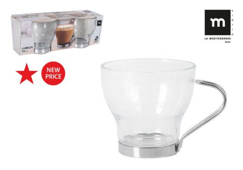 Y Ek Set 2 Vasos Te 175cc Lubeca