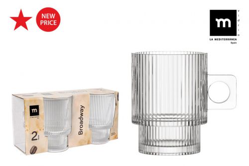 Y Set 2 Mugs 350ml Broadway Md