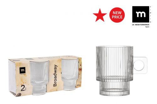 Y Set 2 Tazas Cortado 150ml Broadway Md