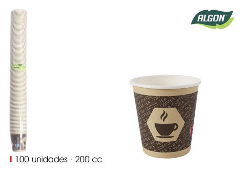 Set100 Copo De Cafe De Cartao 200cc Algon