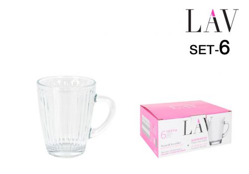 Conjunto De 6 Canecas De 250 Ml Com Alça Hestia