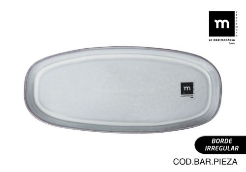 Fuente Oval 28.5x12.7x2.2cmblack Clay Md