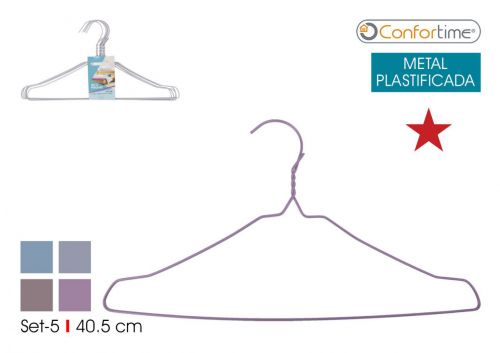 Cabides De Metal Plastificado Confortime