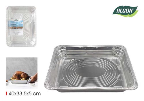 Bandeja Rectangular Aluminio Algon