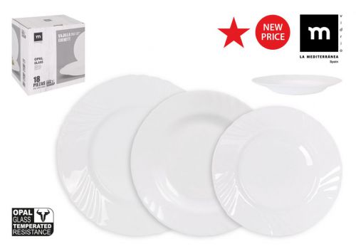 Conjunto De Jantar Everett Md 18 Peças Vermelh