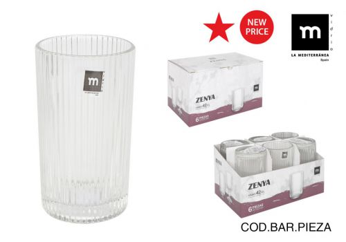 Zenya 420cc Vidro Transparente De Alta Qualidade