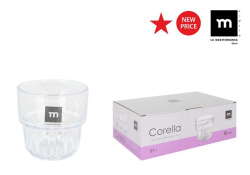 Y Set 6 Vasos 270ml Corella Md