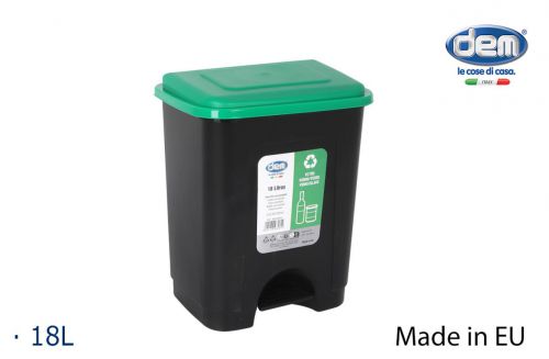 Cubo Con Pedal 18l Ecoponto Vidrio