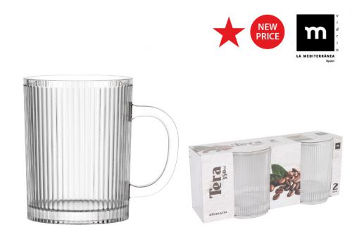 Conjunto De 2 Canecas De 350ml Tera
