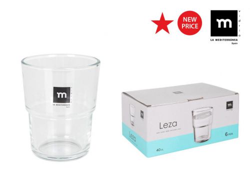 Y Set 6 Vasos 400ml Leza Md