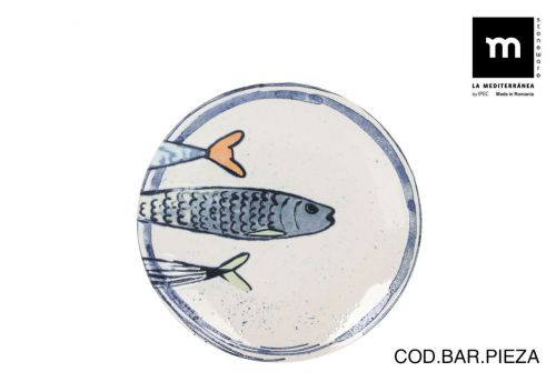 Prato De Sobremesa 20 Cm Peixe 2.0 Monaco Gloss