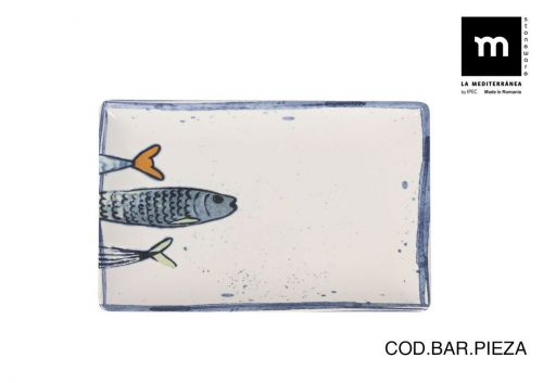 Bandeja Retangular 20x13cm Peixe 2.0