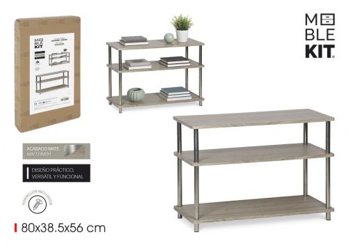 Estantes De Madeira E Metal Moblekit