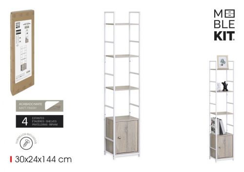 Estantes De Madeira E Metal Moblekit