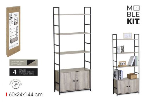 Estantes De Madeira E Metal Moblekit