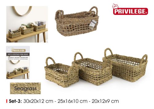 Cesto Em Seagrass Privilege