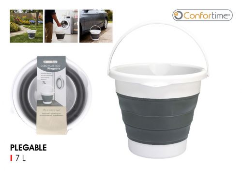 Balde De Plastico Dobravel Confortime