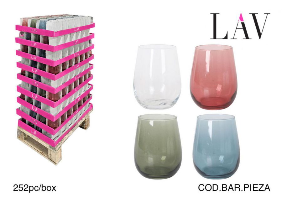 Gai361pf.tp1 1/4pal Vaso 36cl Gaia Surt.252pc