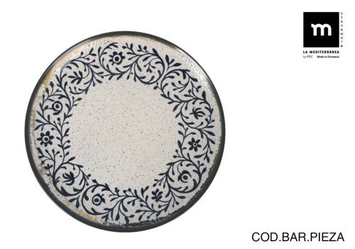 Prato Liso 26cm Nira Mènaco Brilhante