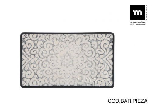 Prato Retangular 25x15cm Azurill Elite Brilhante
